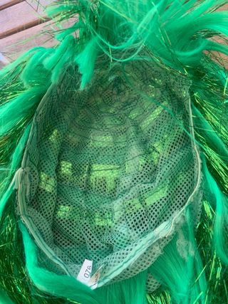 Peluca y extensiones para disfraz