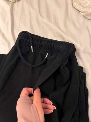Pantalones de chándal negros oversize