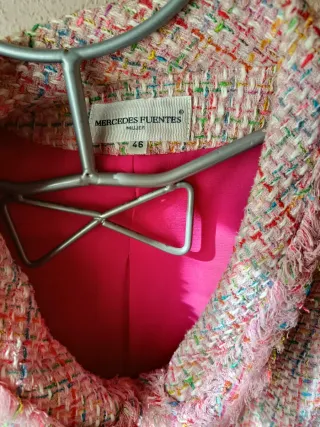 Traje chaqueta y falda multicolor