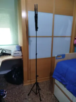 Atril de música negro plegable