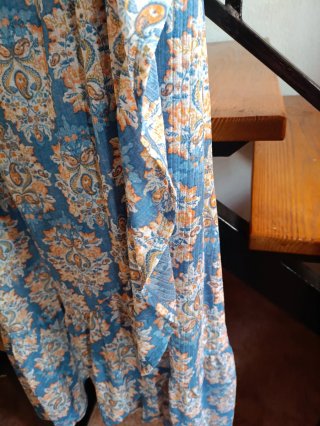 Vestido largo estampado floral