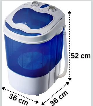 Lavadora Portátil Camping Azul 36x36x52cm