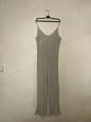 Chaqueta con flecos beige y marrón