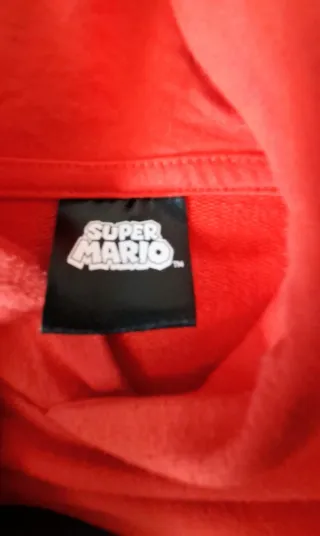 Sudadera Infantil Mario Bros Roja