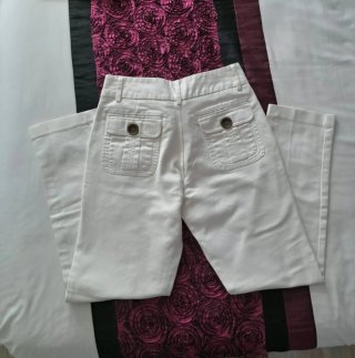 Pantalón recto blanco