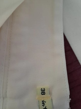 Pantalón recto blanco