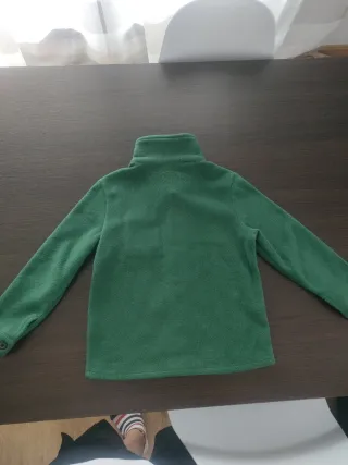 Abrigo niño verde polar
