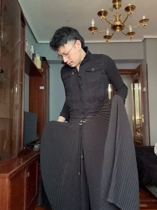 Pantalón Falda Diesel Negro