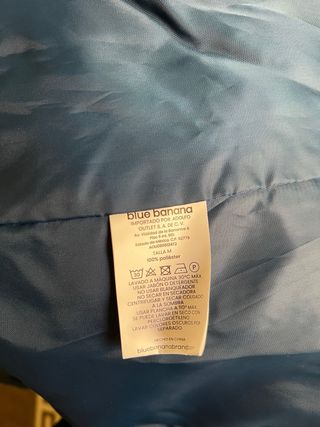 Chaqueta tipo chubasquero Blue Banana azul
