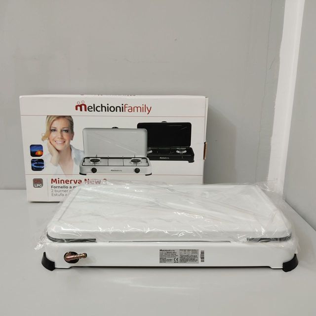 Hornillo de gas portátil Melchoni 2 fuegos NUEVO