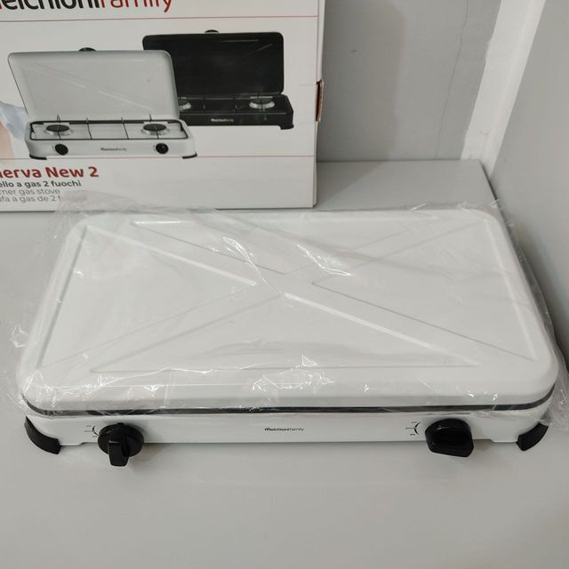 Hornillo de gas portátil Melchoni 2 fuegos NUEVO