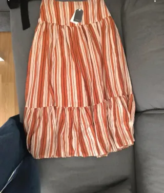 Falda larga Primark colores teja