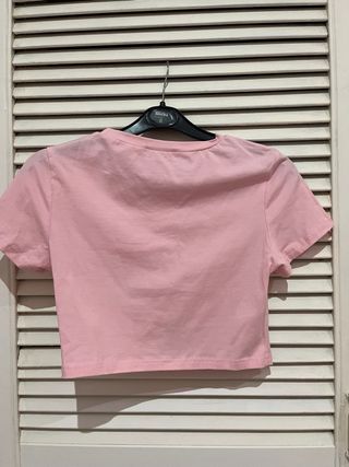 Camiseta Top rosa Shein aro corazón talla M nueva