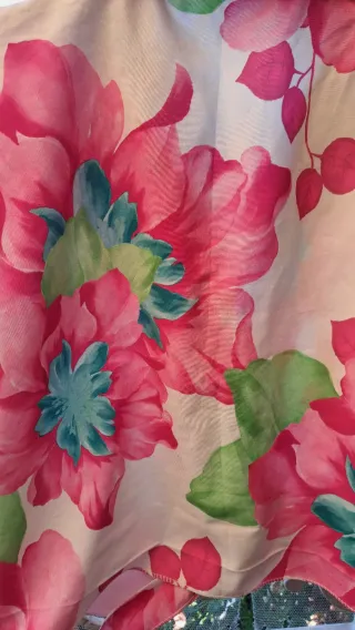 Camicetta donna floreale con rouches