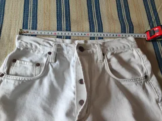 Pantalón vaquero largo blanco