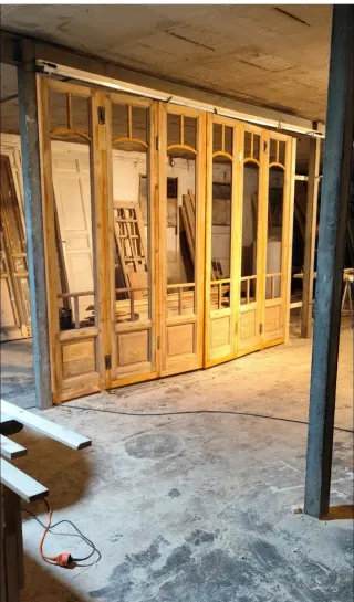 Frentes de armarios madera maciza recuperados