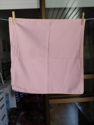 Funda cojín floral beige y rosa