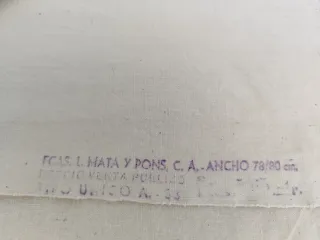 Sábana antigua lienzo de algodón puro y orgánico