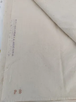 Sábana antigua lienzo de algodón puro y orgánico