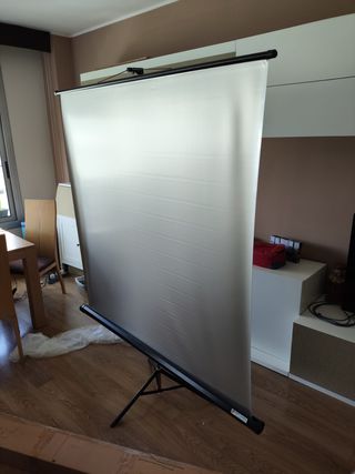Pantalla Proyector 150x150cm Trípode nueva