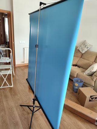 Pantalla Proyector 150x150cm Trípode nueva