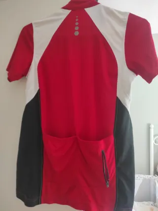 Maillot Ciclismo Crivit Rojo/Blanco/Negro Talla S