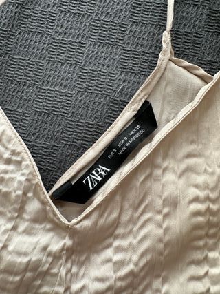 Mono Zara beige brillo Talla S