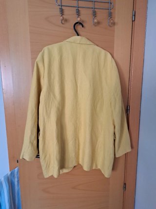 Americana Zara Lino Amarilla Talla XL