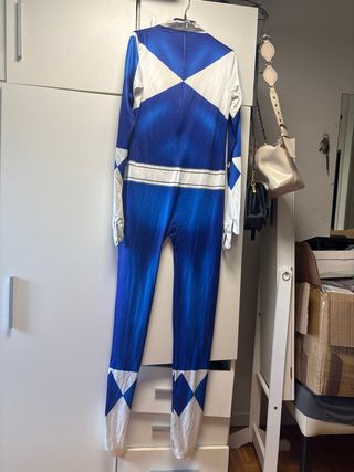 Disfraz Power Ranger Azul Talla Única