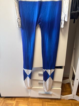 Disfraz Power Ranger Azul Talla Única