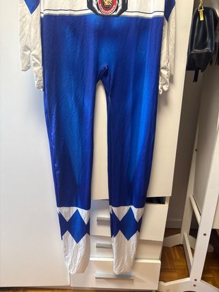 Disfraz Power Ranger Azul Talla Única