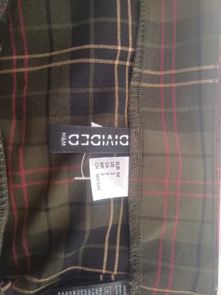 Falda Plisada Tartán Verde