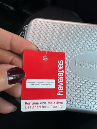 Monedero Havaianas plateado