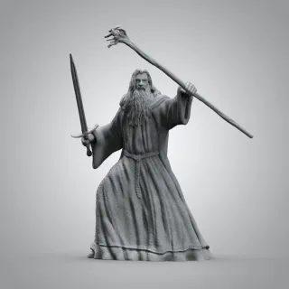 Figura Gandalf El Señor de los Anillos 3D