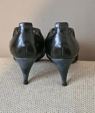 Zapatos Bruno Magli Malla Cuadrada Tacón