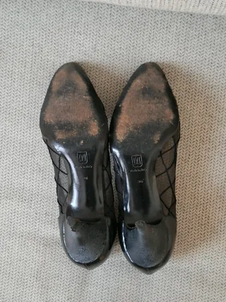 Zapatos Bruno Magli Malla Cuadrada Tacón