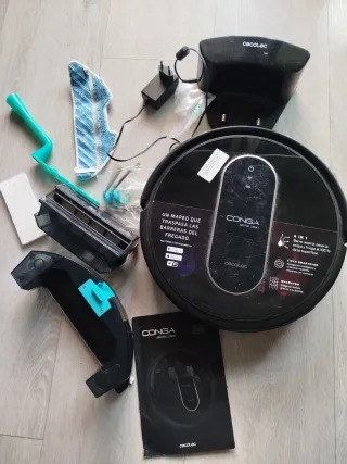 Robot Aspirador Cecotec Conga Serie 1390 piezas.
