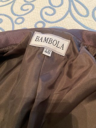 Conjunto Bambola Top y Chaqueta Marrón Dorado Tall