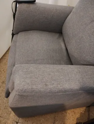 Sofá Eléctrico Reclinable Gris