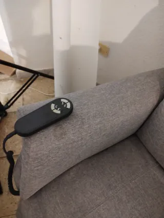 Sofá Eléctrico Reclinable Gris