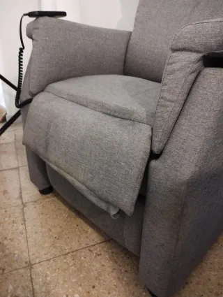 Sofá Eléctrico Reclinable Gris