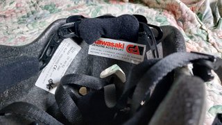 Casco Kawasaki Omologato, taglia 48/52 cm