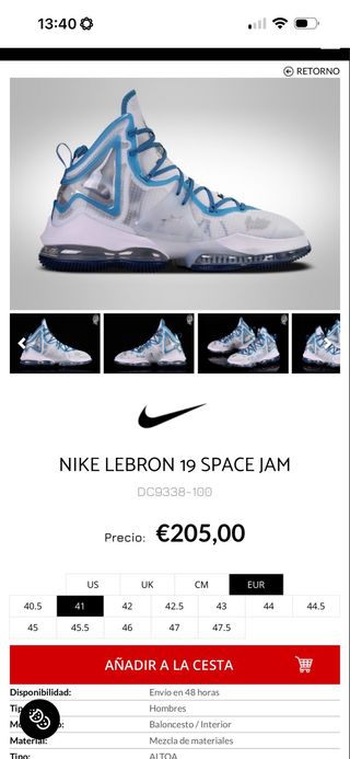 Nike LeBron 19 Space Jam