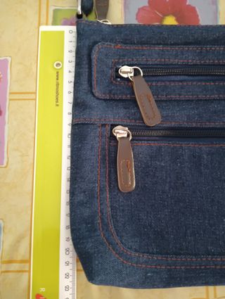 Borsa a Tracolla Donna in tessuto denim cm 20x22