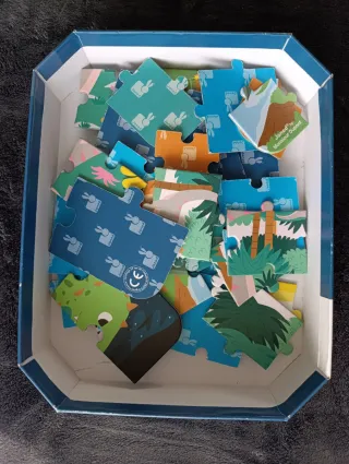 4 Puzzles Janod Dinosaurios +2 años