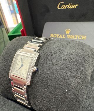 Cartier Tank Francaise con Diamantes