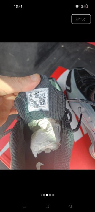 Nike Shox R4 Silver/Black Taglia 44