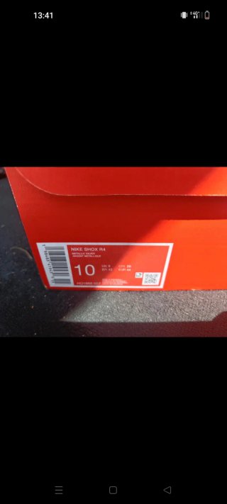 Nike Shox R4 Silver/Black Taglia 44