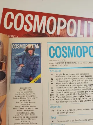 Revista Cosmopolitan 70s (Año 1, N°1 y N°2)