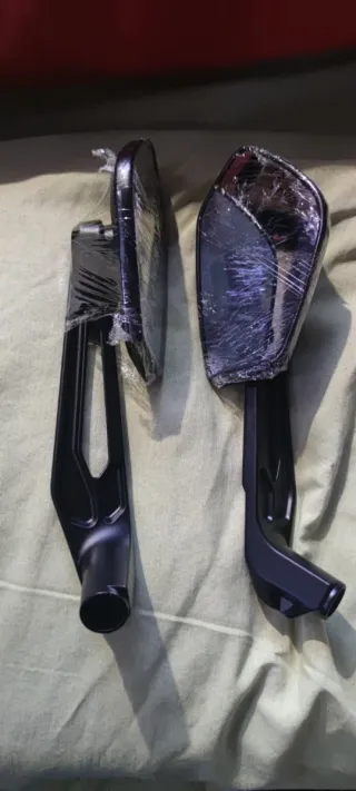 Retrovisores Moto Negros,regalo foco de moto